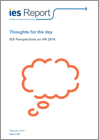 Thoughts for the day: IES Perspectives on HR 2016