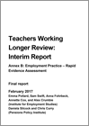 Teachers working longer review: annex B - employment practice
