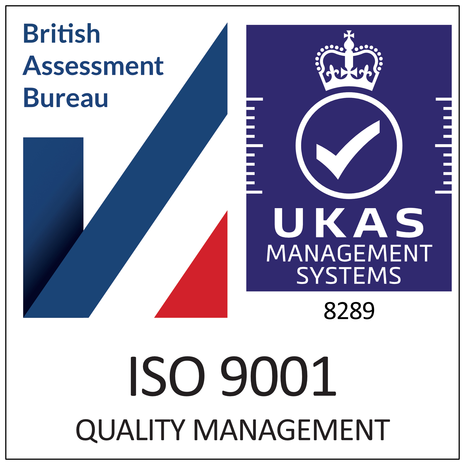 ISO9001 certification badge