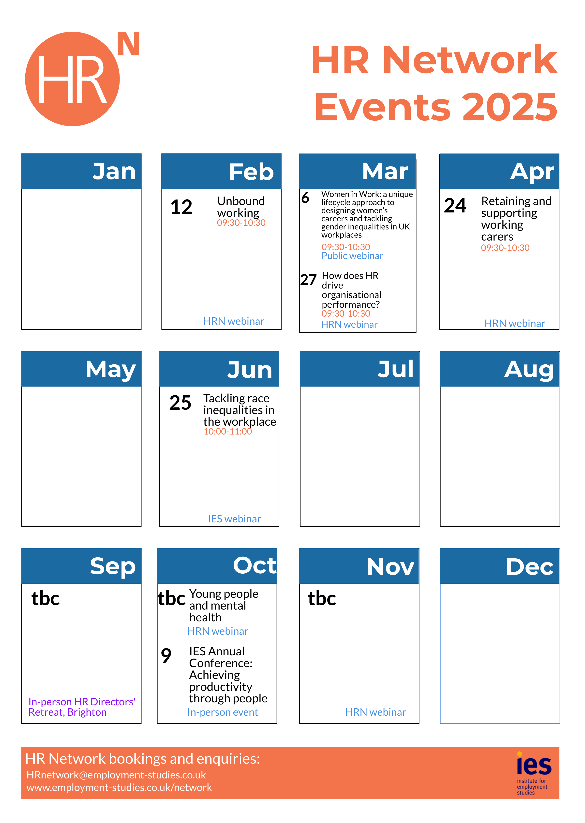 HR Events Calendar