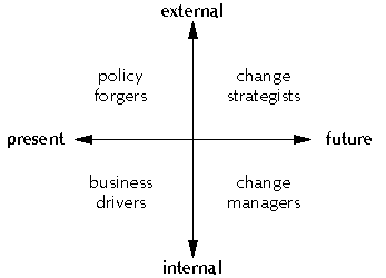 Figure 1: Senior management roles differentiated by timeframe and policy