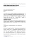 Coaching for effectiveness Initial findings from an international survey