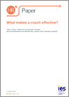 What makes a coach effective?