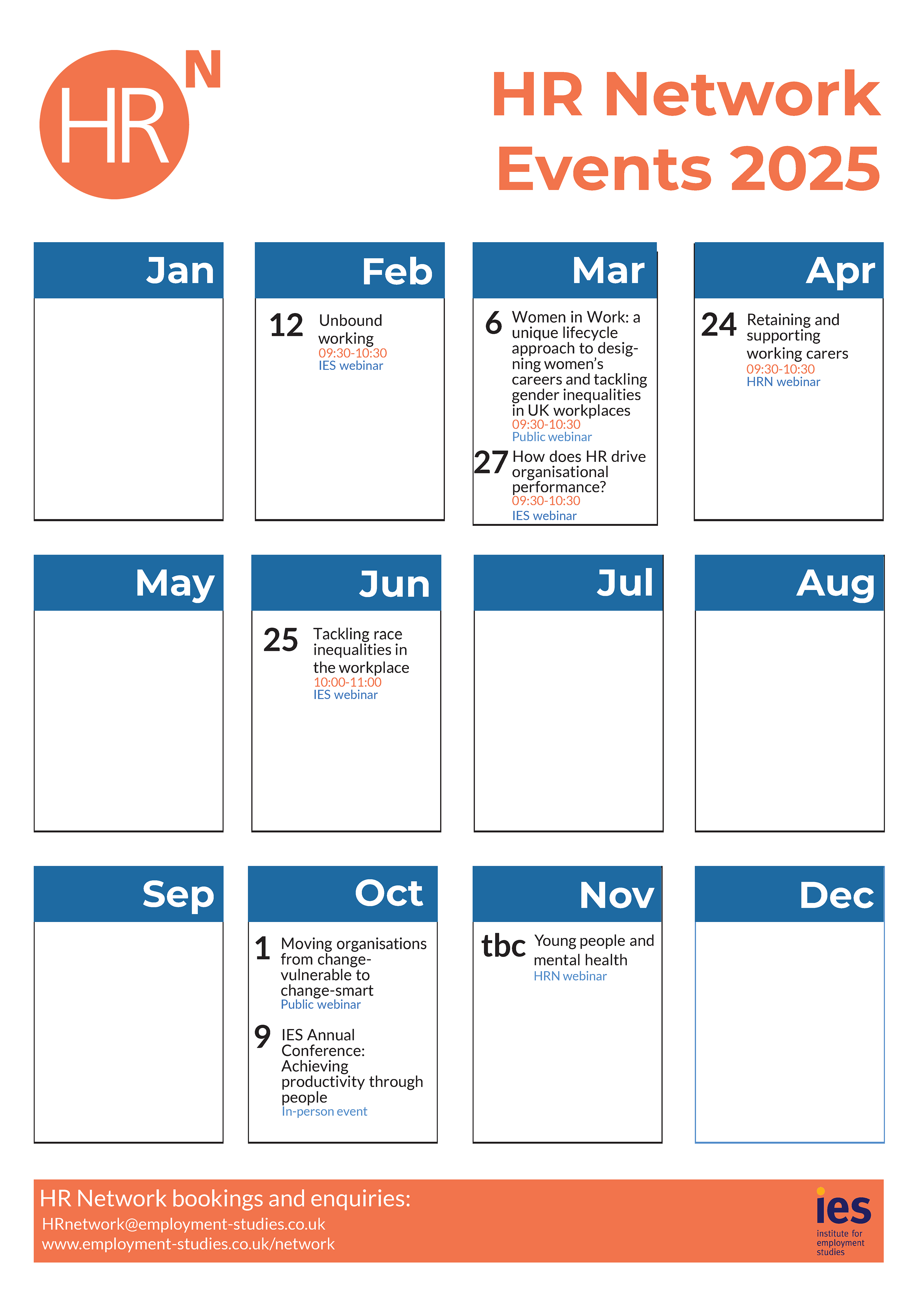 Events calendar