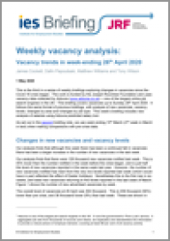Monthly vacancy analysis - August 2020