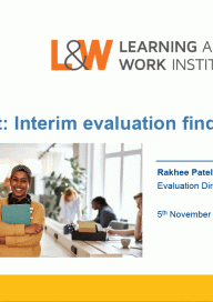 JobsPlus interim evaluation cover slide