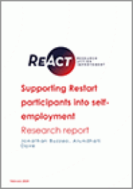 ReAct supporting participants with self employment ReAct supporting participants with self employment