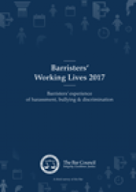 Barristers' Working Lives 2017: Harassment and bullying report
