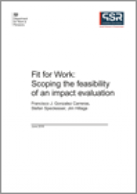 Fit for Work: Scoping the feasibility of an impact evaluation