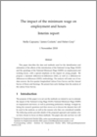 The impact of the minimum wage on employment and hours