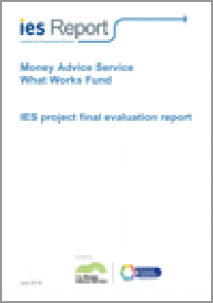 Money Advice Service What Works Fund: IES project final evaluation report