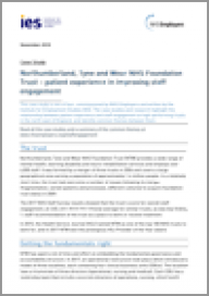 Northumberland, Tyne and Wear NHS Foundation Trust - staff engagement in improving patient experience