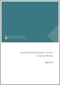 Improving health and employment outcomes through joint working