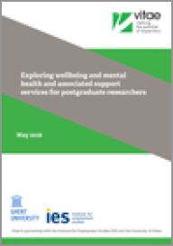 Exploring wellbeing and mental health and associated support services for postgraduate researchers