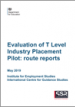 Evaluation of T Level Industry Placement Pilot: route reports 