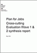 Plan for jobs: Cross cutting evaluation wave 1 and 2 synthesis report