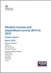 Student income and expenditure survey 2014 to 2015
