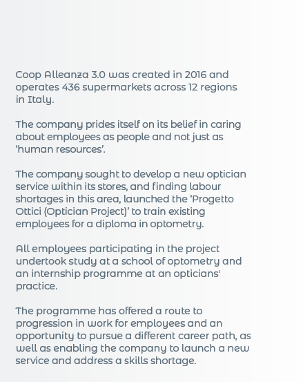  Coop Alleanza 3 0 was created in 2016 and operates 436 supermarkets across 12 regions in Italy  The company prides i   