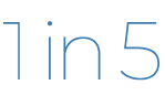 1 in 5